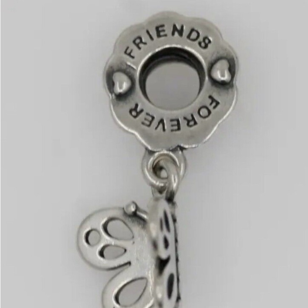 Silver Friends Forever Charm